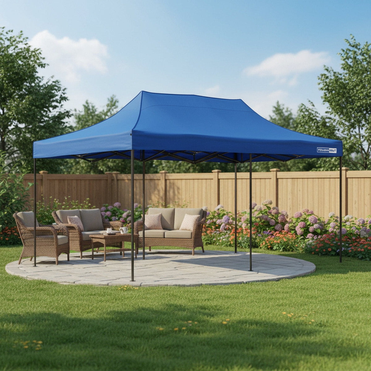 TOUGHOUT Breeze Gazebo 3x6M - Blue