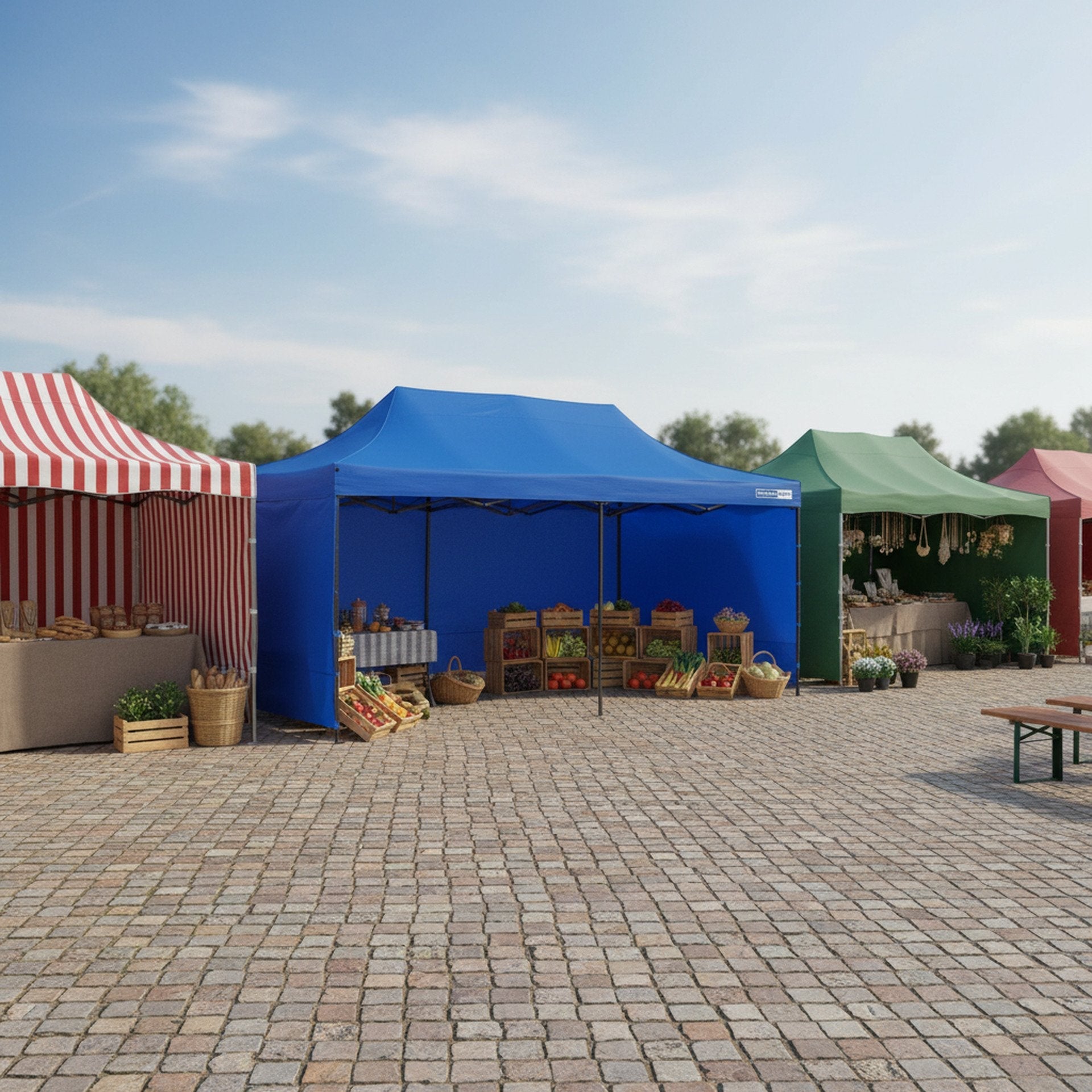 TOUGHOUT Breeze Gazebo 3x6M - Blue