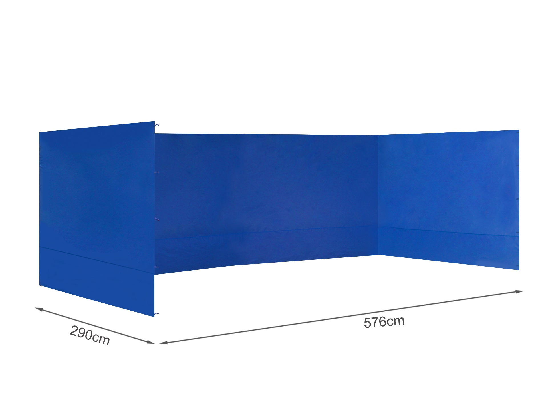 TOUGHOUT Breeze Gazebo Side Wall 3x6M - Blue