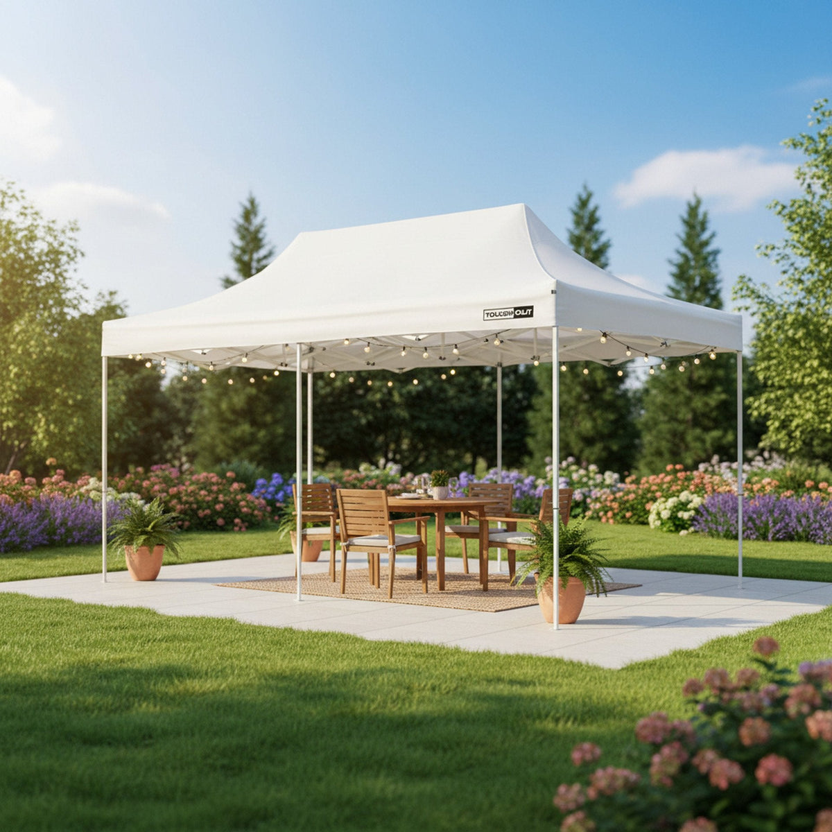 TOUGHOUT Breeze Gazebo 3x6M - White