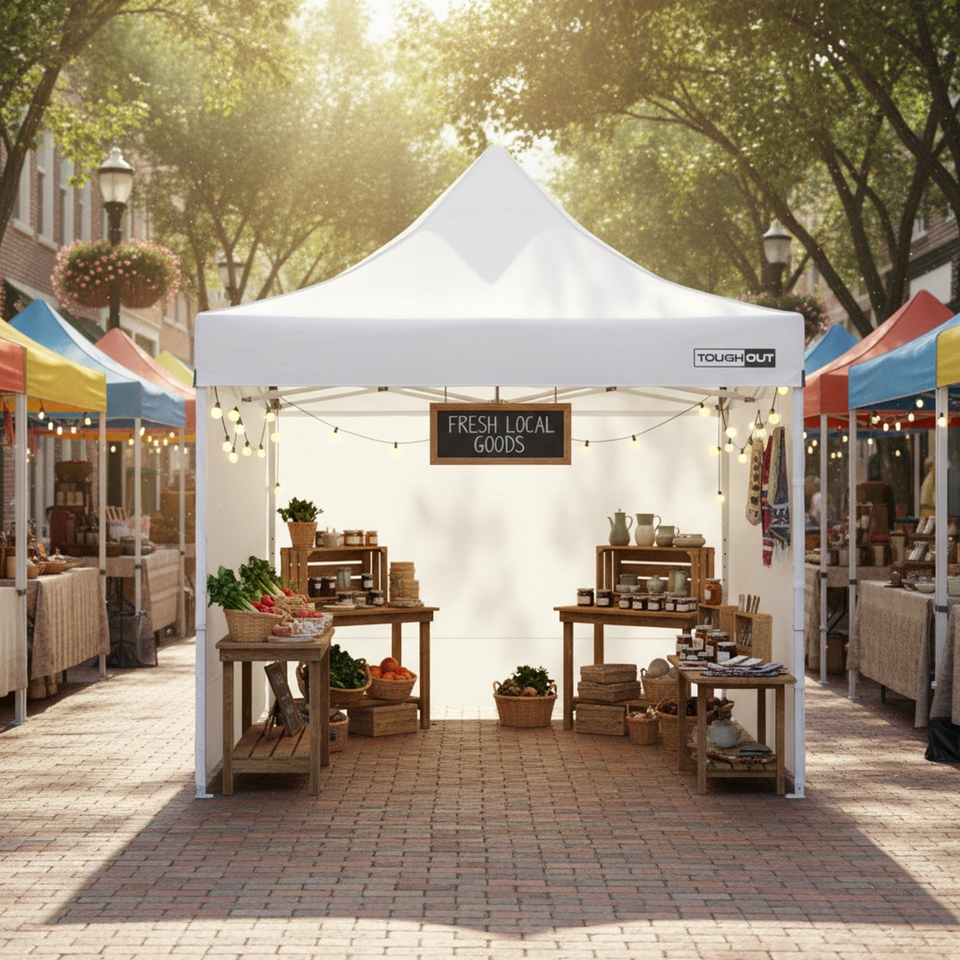 TOUGHOUT Thunderstorm Gazebo 3x3m - White