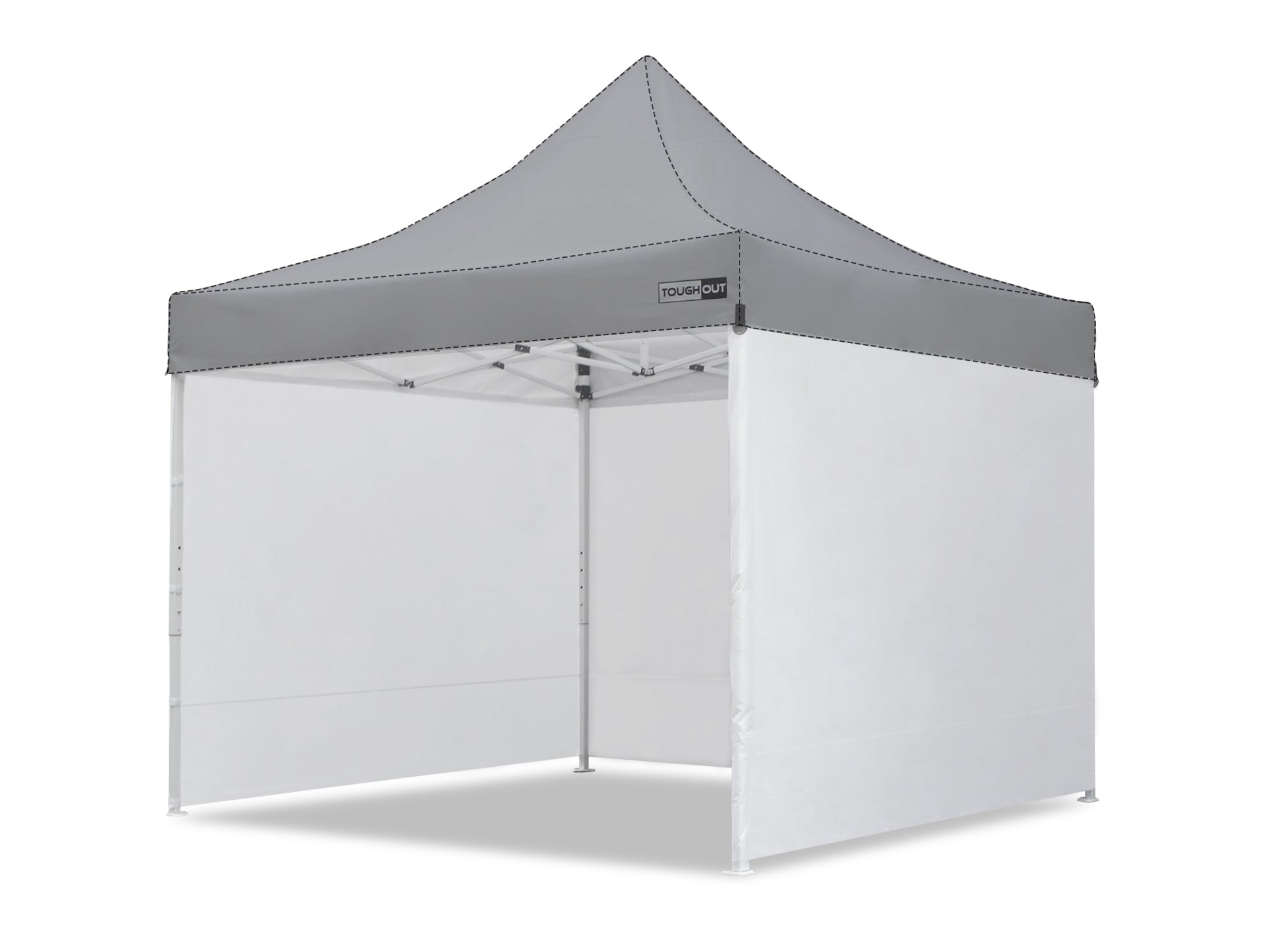 TOUGHOUT Thunderstorm Gazebo Side Wall 3x3M - White