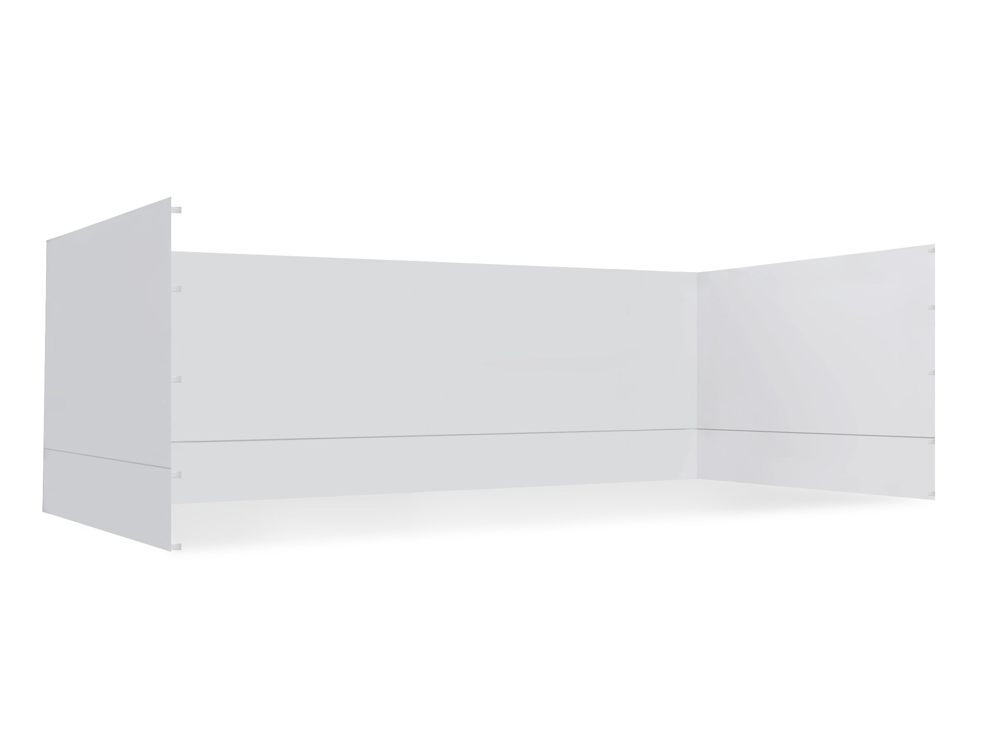 TOUGHOUT Thunderstorm Gazebo Side Wall 3x6M - White