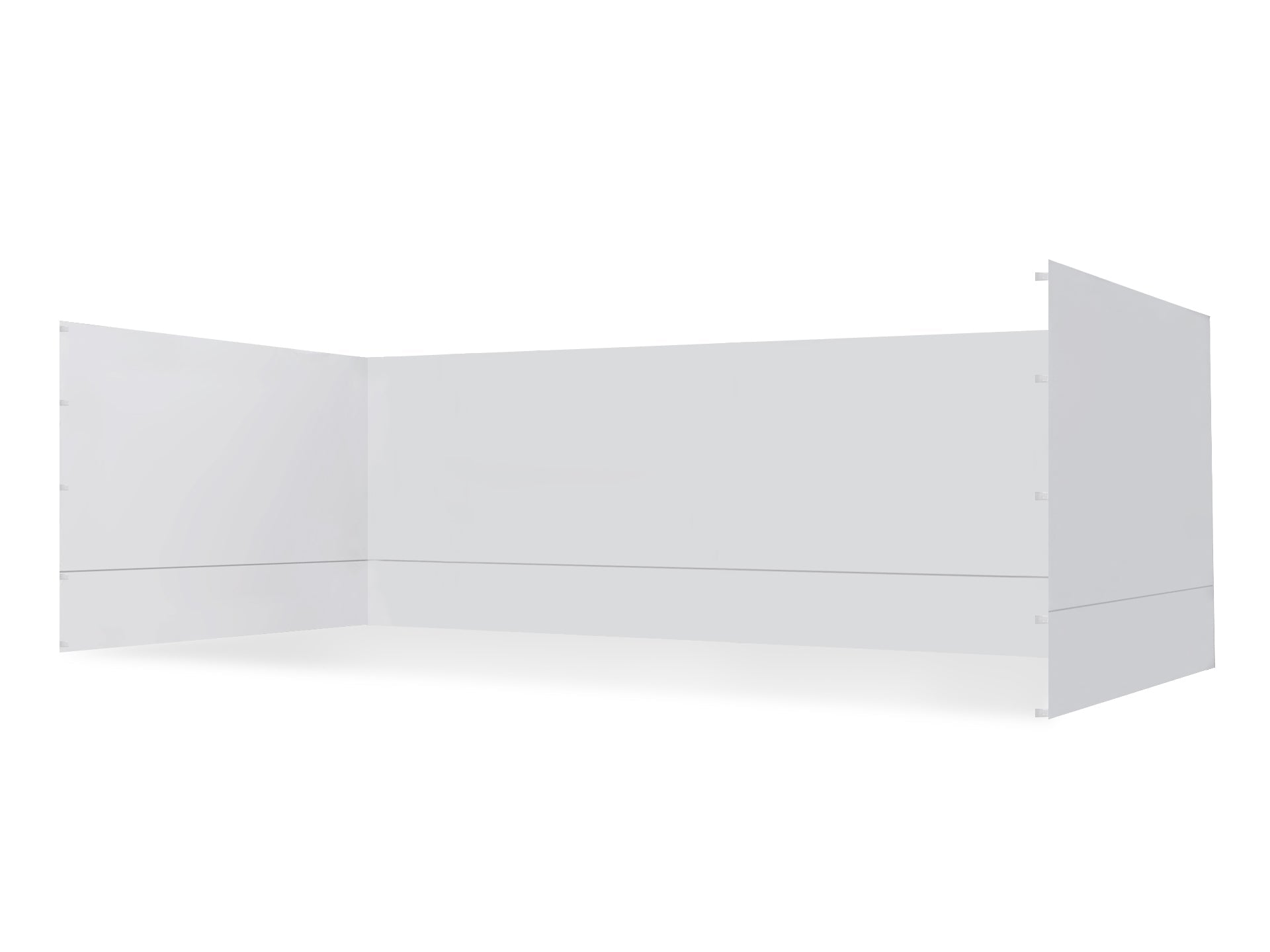 TOUGHOUT Thunderstorm Gazebo Side Wall 3x6M - White