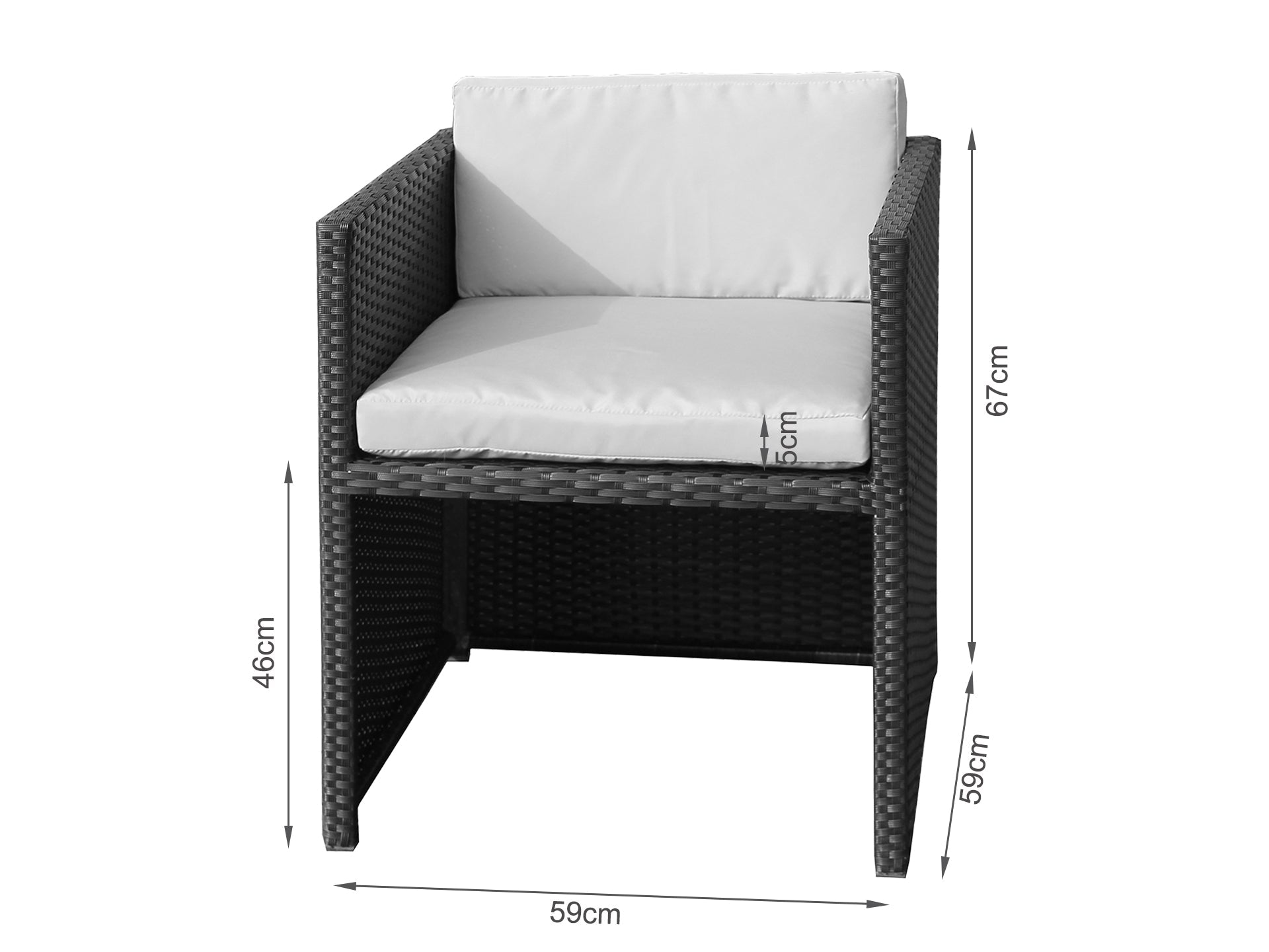 CAICOS Rattan Outdoor Dining Set 9PCS