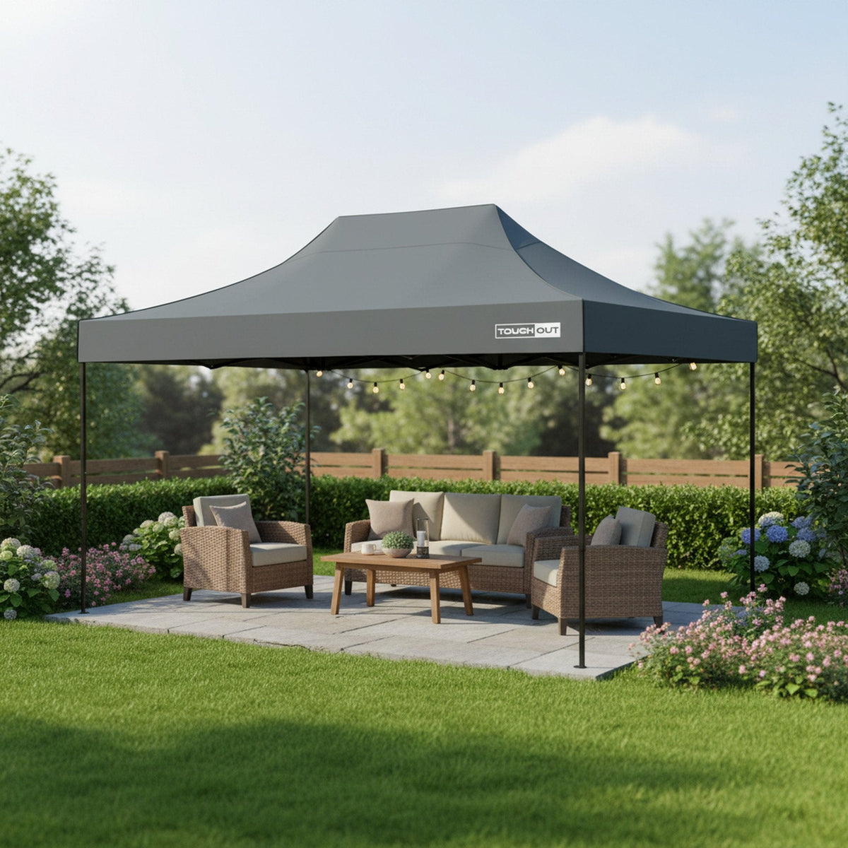 TOUGHOUT Breeze Gazebo 3x4.5M - Grey