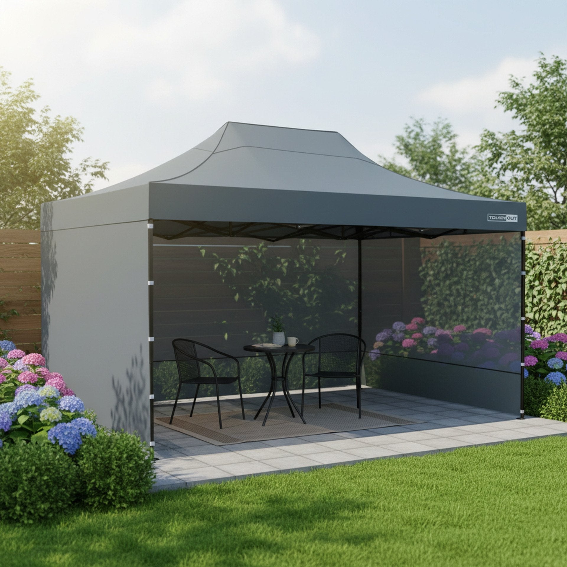 TOUGHOUT Breeze Gazebo 3x4.5M - Grey