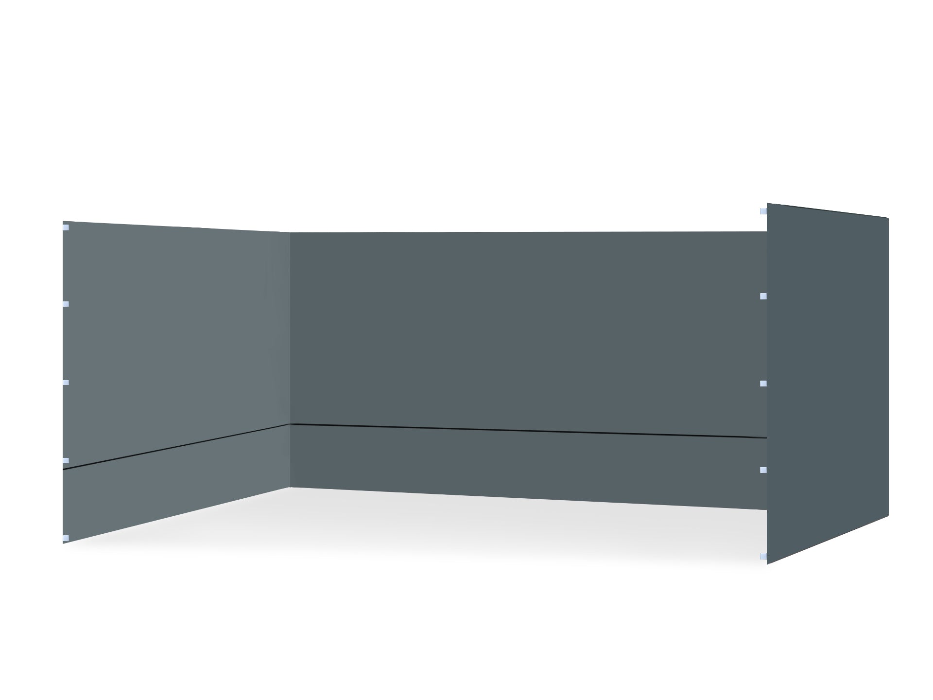 TOUGHOUT Breeze Gazebo Side Wall 3x4.5M - Grey