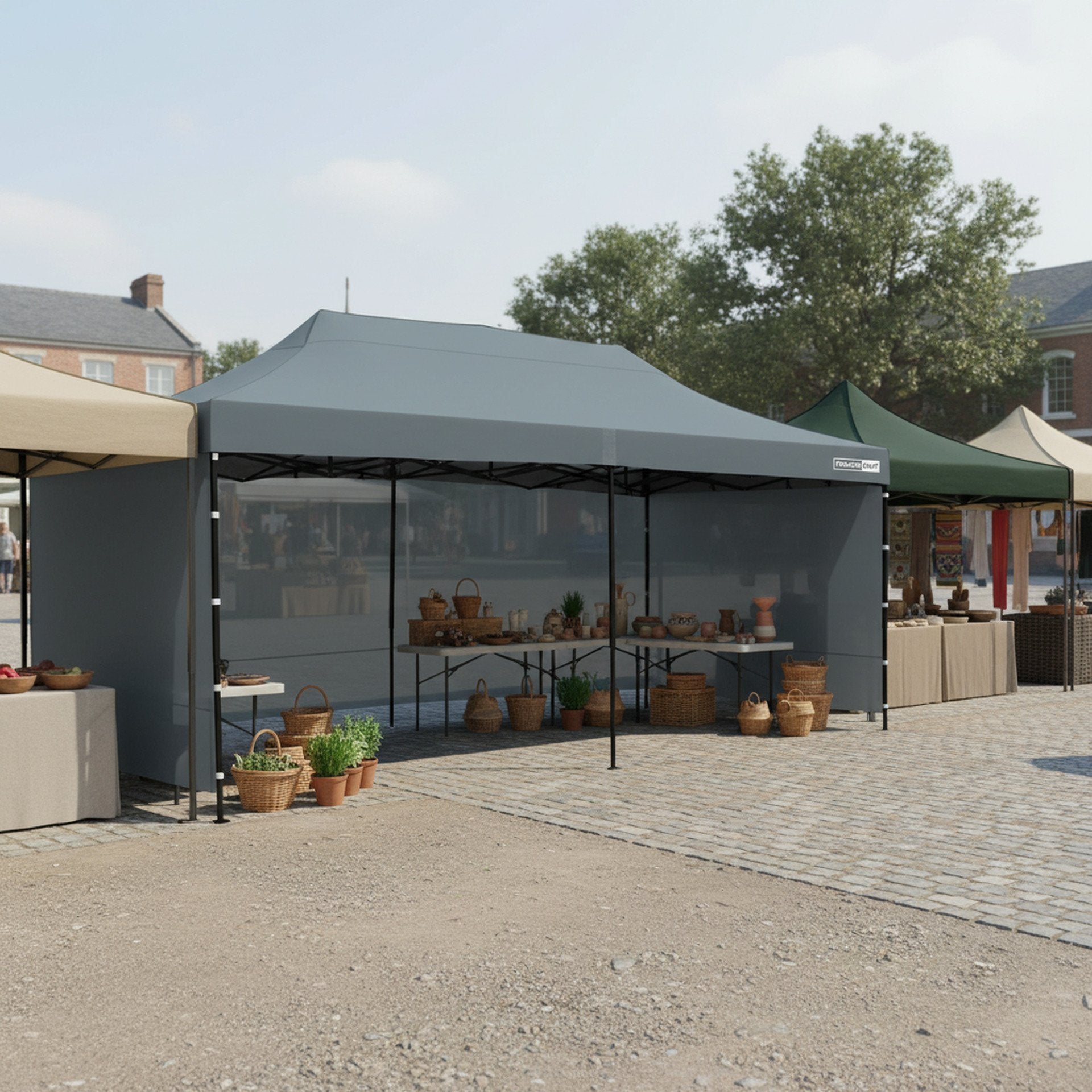 TOUGHOUT Breeze Gazebo 3x6M - Grey