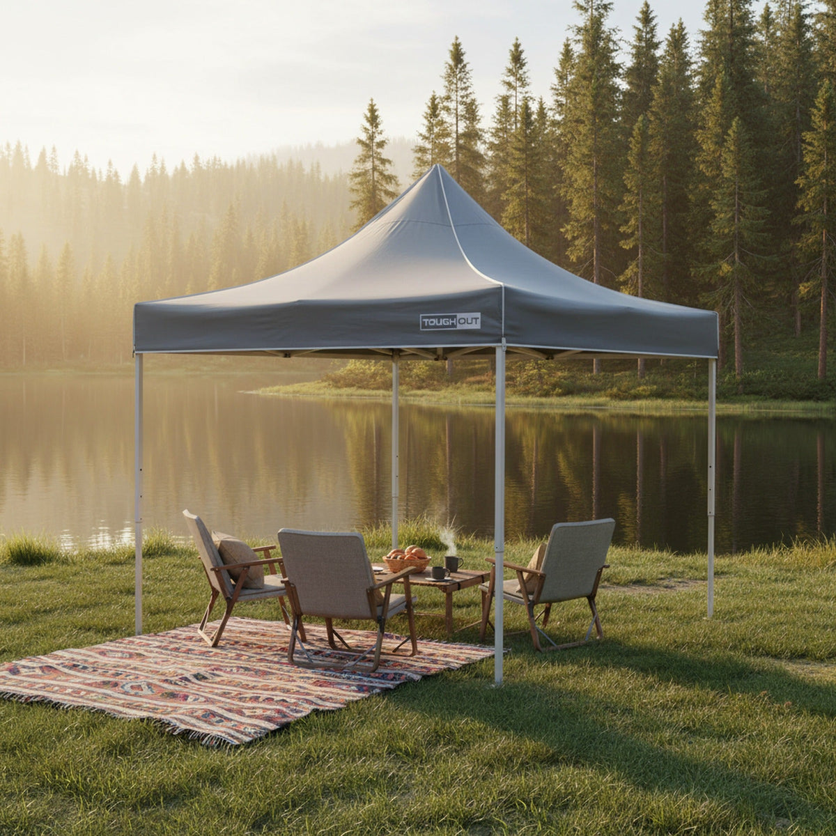 TOUGHOUT Thunderstorm Gazebo 3x3m - Grey