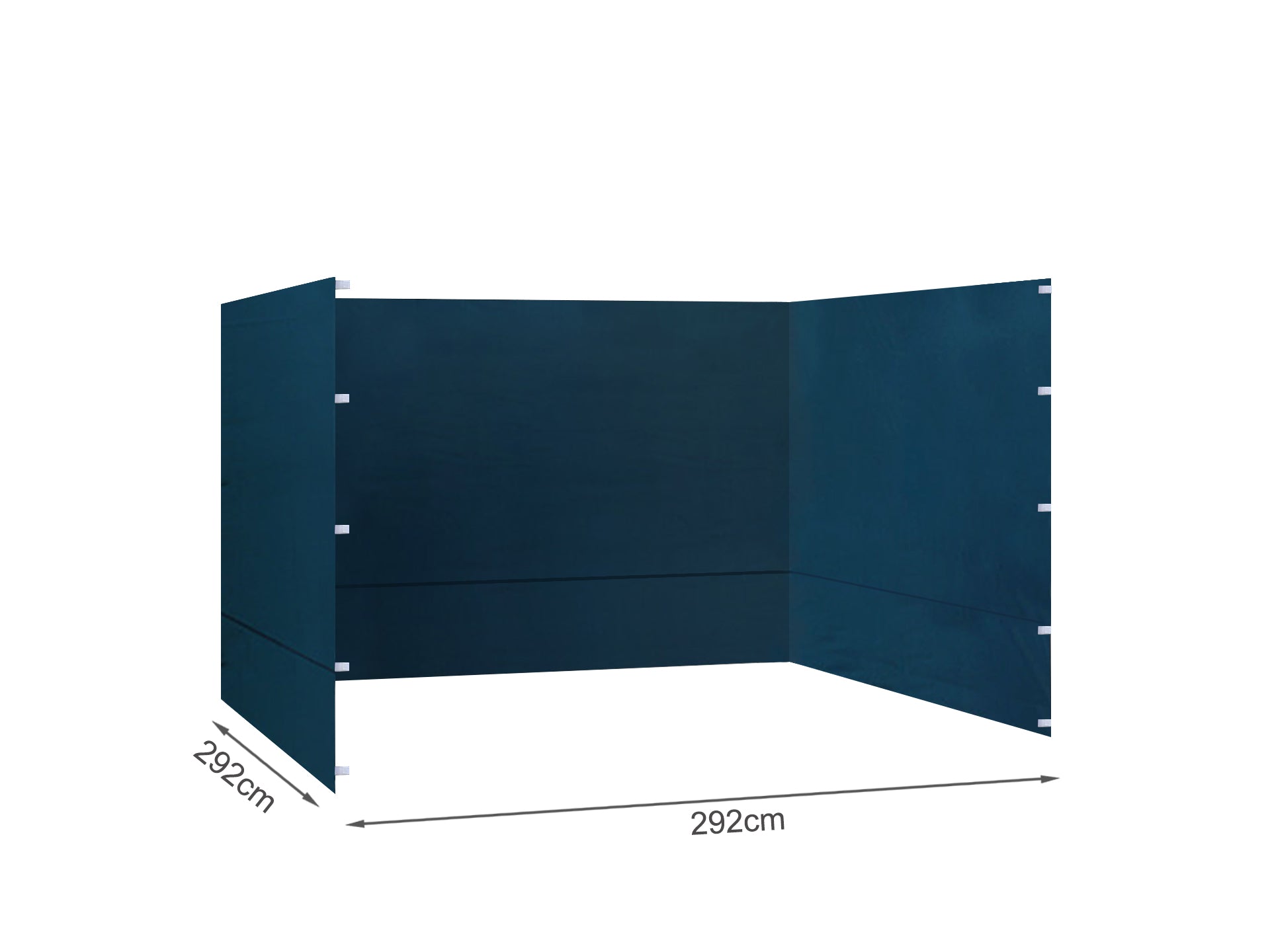 TOUGHOUT Thunderstorm Gazebo Side Wall 3x3M - Navy