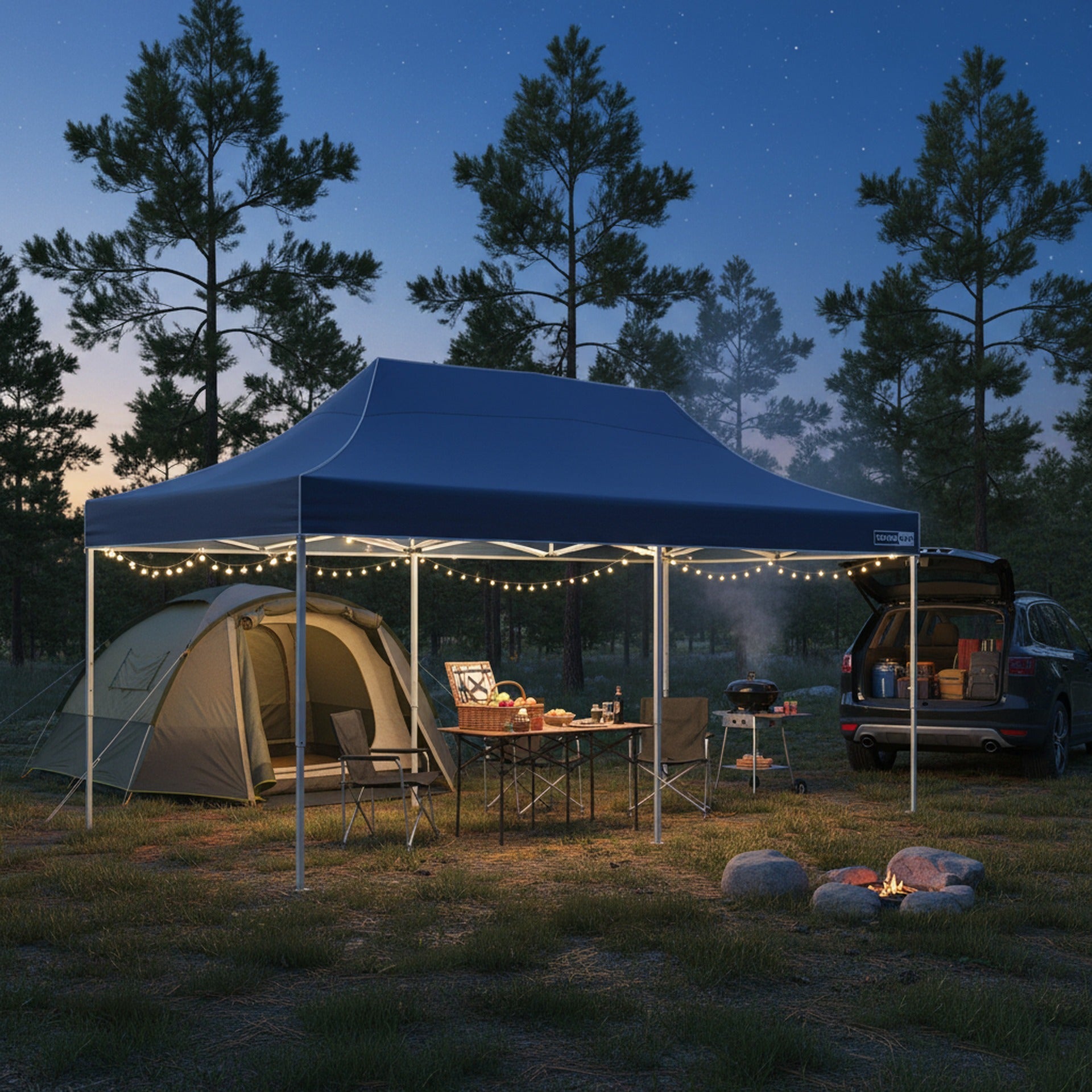 TOUGHOUT Thunderstorm Gazebo 3x6M - Navy