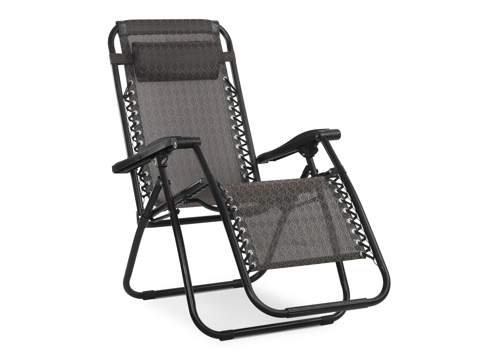 Outdoor Camping Chair Sun Lounger - BROWN