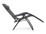 Outdoor Camping Chair Sun Lounger 2PCS - BROWN