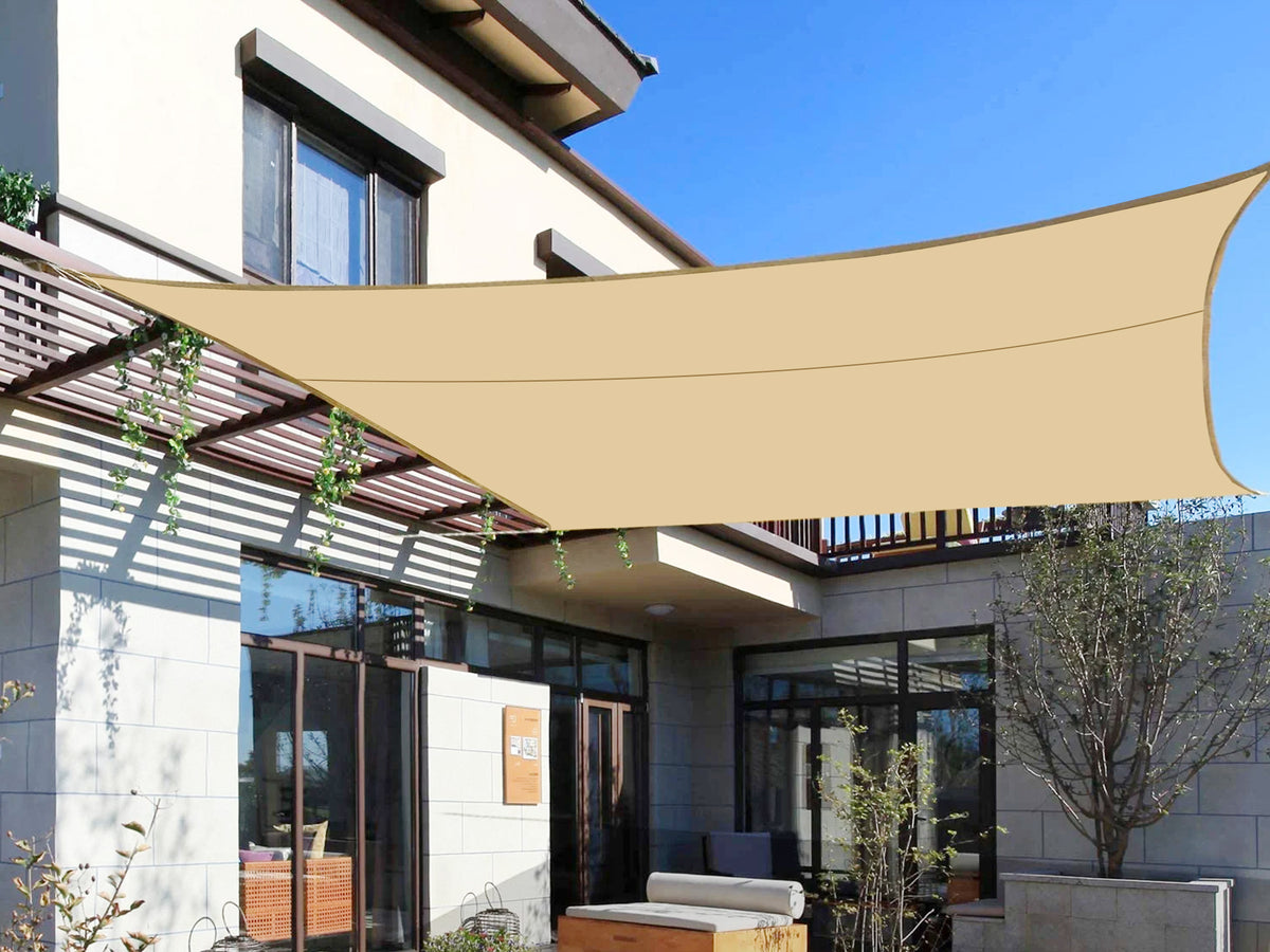 Rectangular Sail Serein Waterproof Rectangle Shade Sail 3m x 5m - SAND