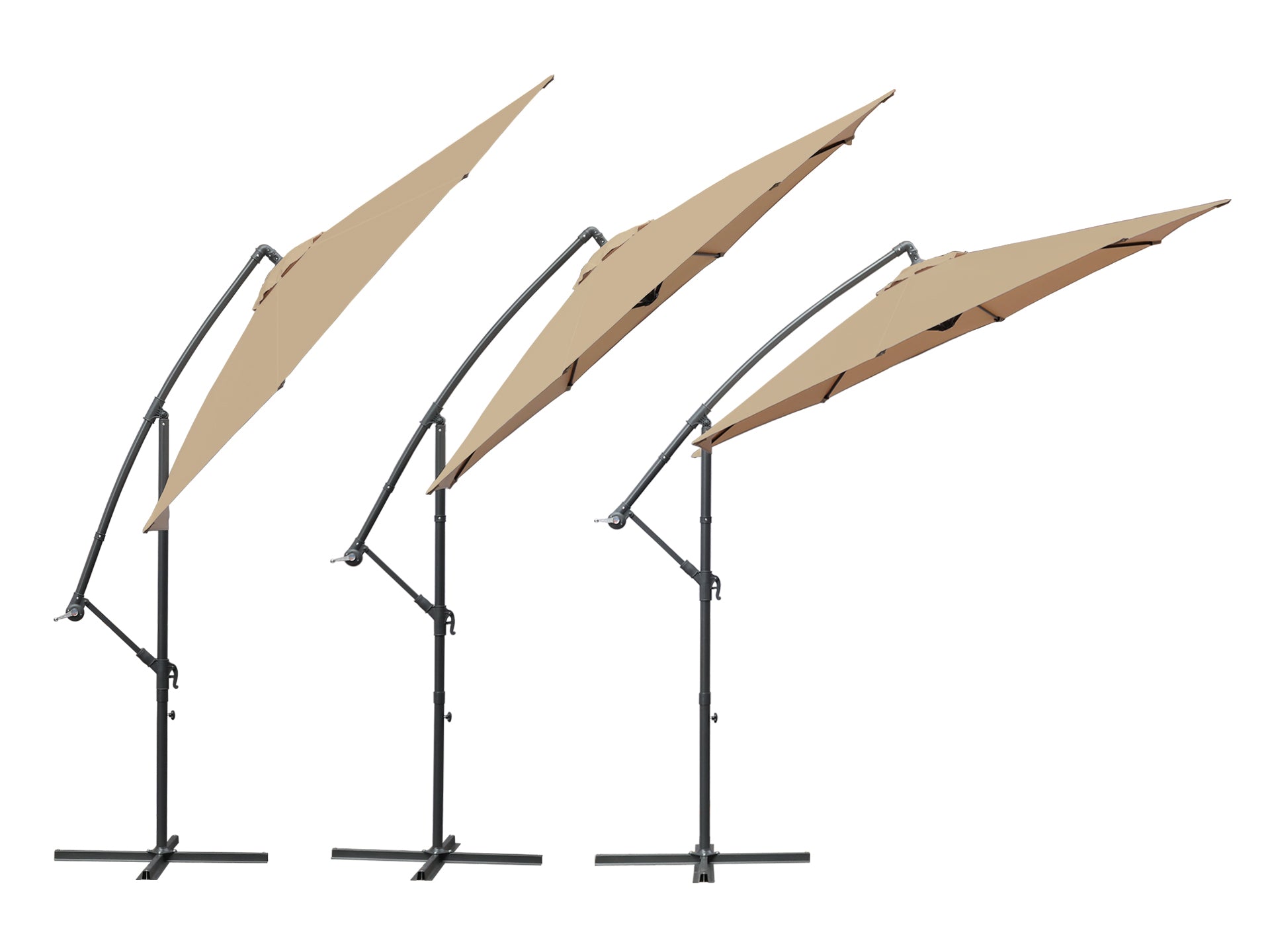 TOUGHOUT Kauri Outdoor Cantilever Umbrella 3m