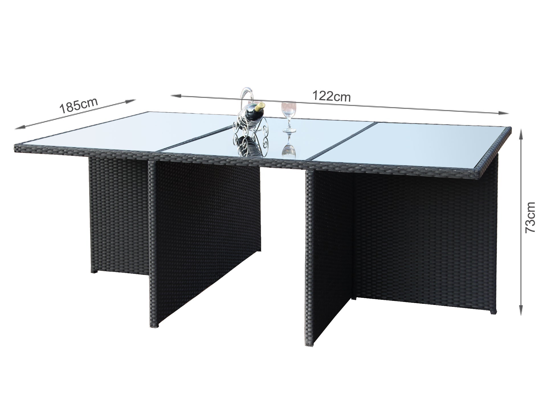 MALLORCA Rattan Outdoor Dining Set 11PCS