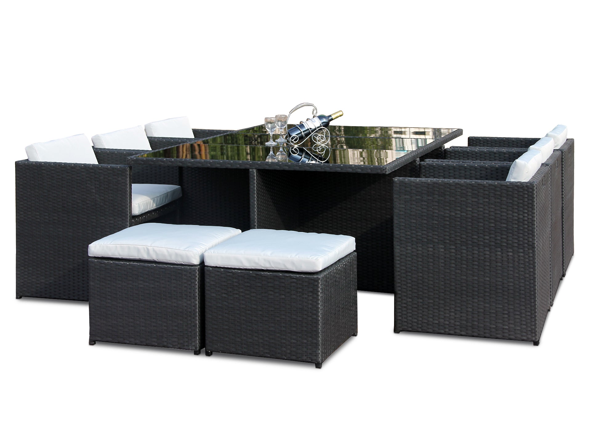 MALLORCA Rattan Outdoor Dining Set 11PCS