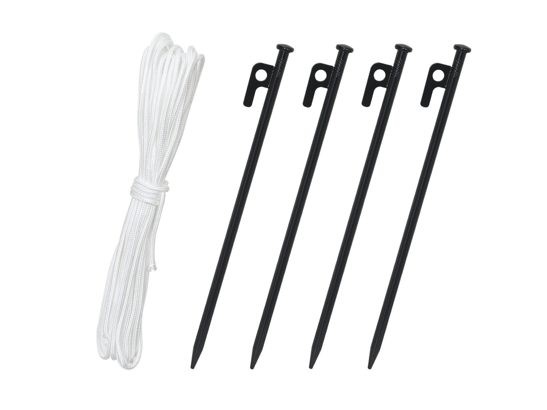 Heavy Duty Tent Stakes with Tent Ropes 30cm