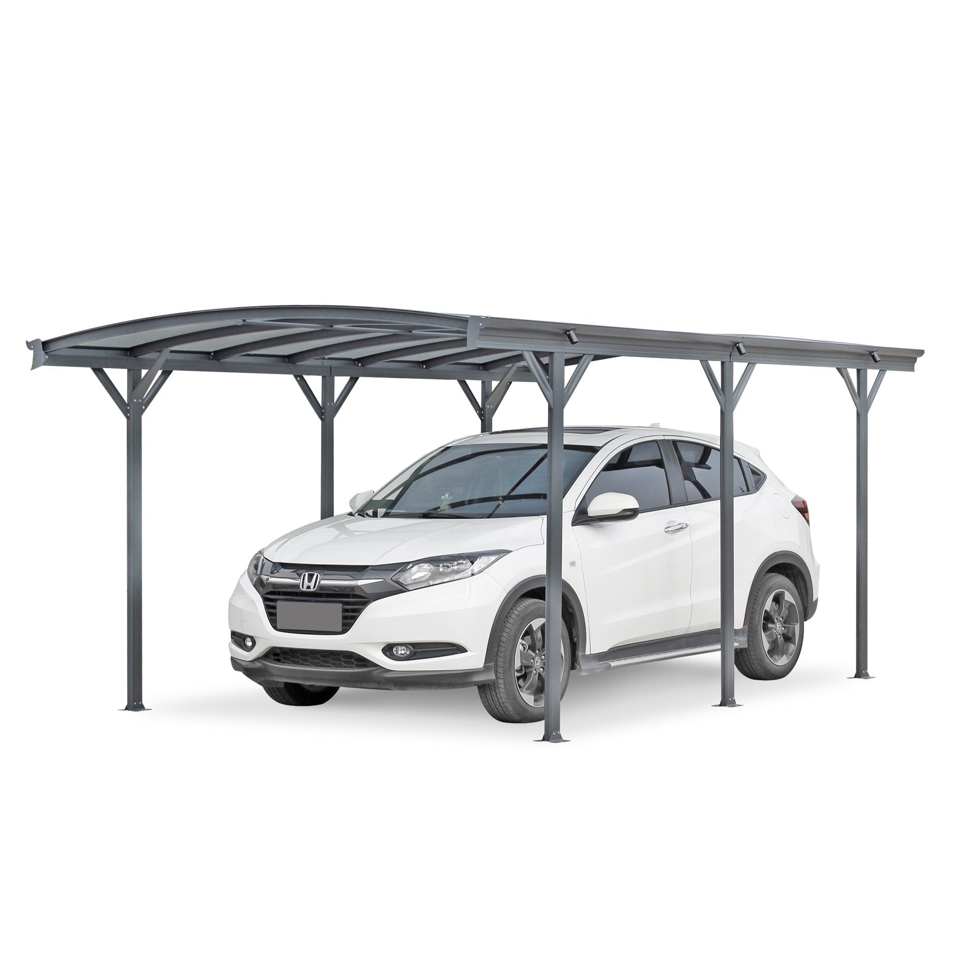 Patio Carport Canopy Curved Roof 5.05M x 3M