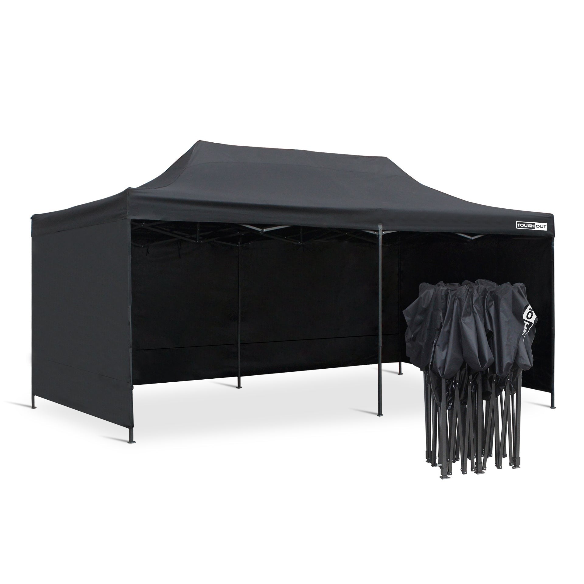 TOUGHOUT Breeze Gazebo 3x6M - Black