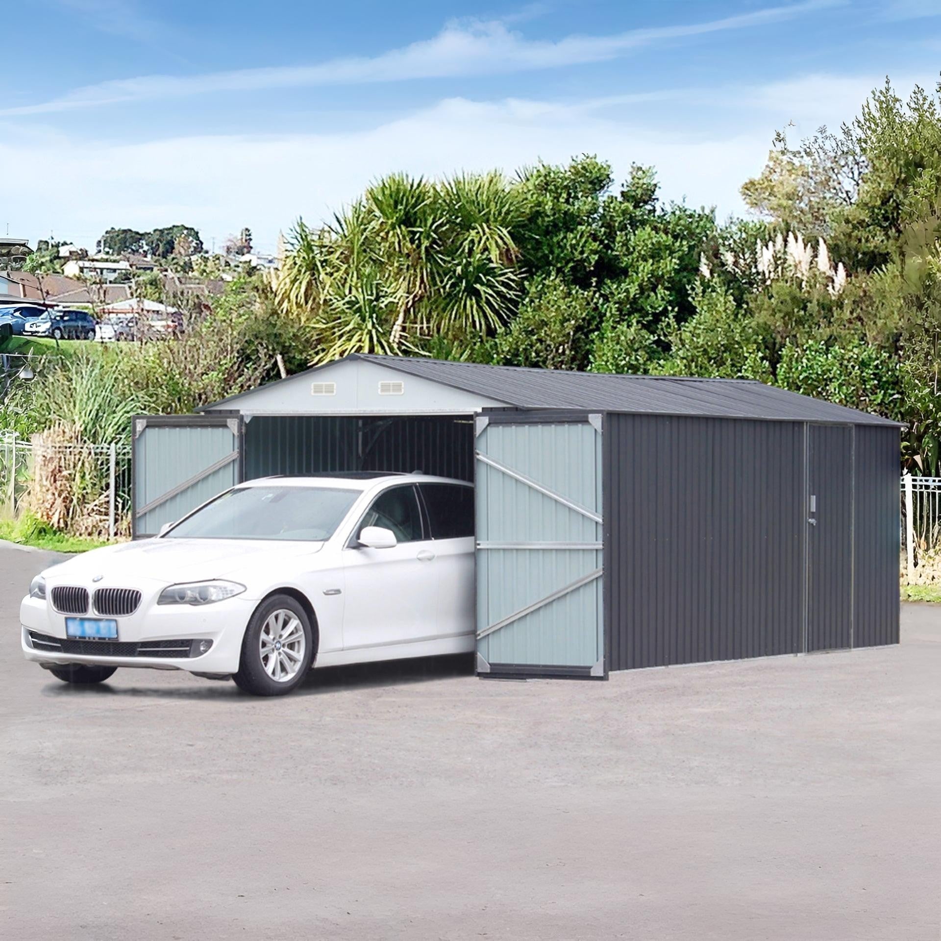 TOUGHOUT Car Garage Workshop 6.02Mx 3M x 2.32M