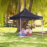 TOUGHOUT Thunderstorm Gazebo 3x3m - Black