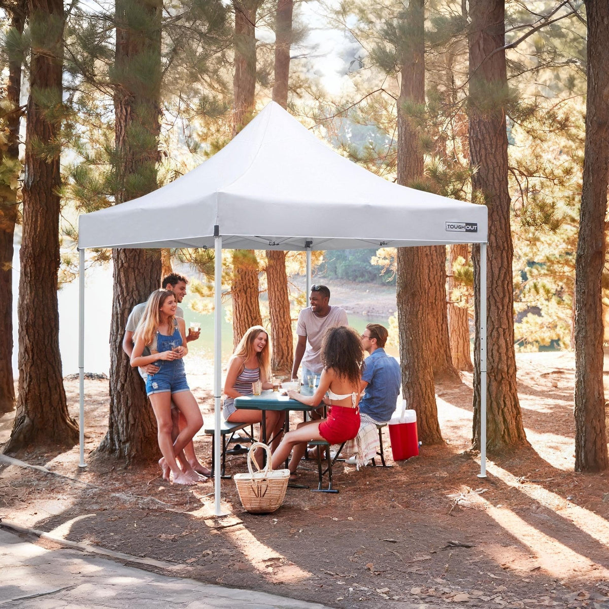 TOUGHOUT Thunderstorm Gazebo 3x3m - White