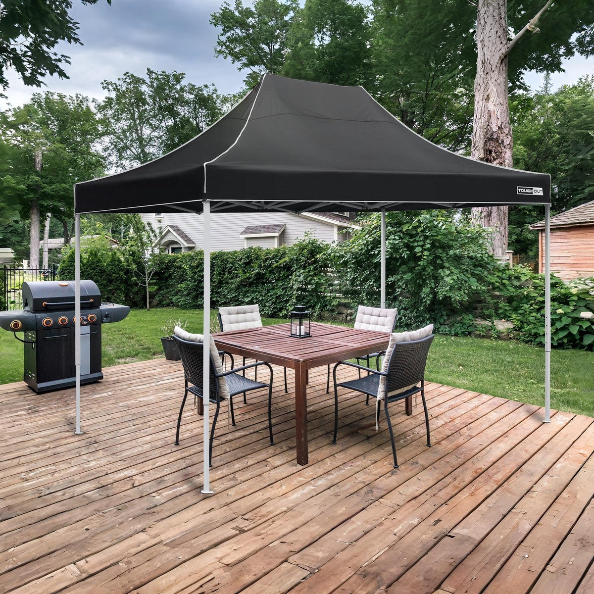 TOUGHOUT Thunderstorm Gazebo 3x4.5M - Black