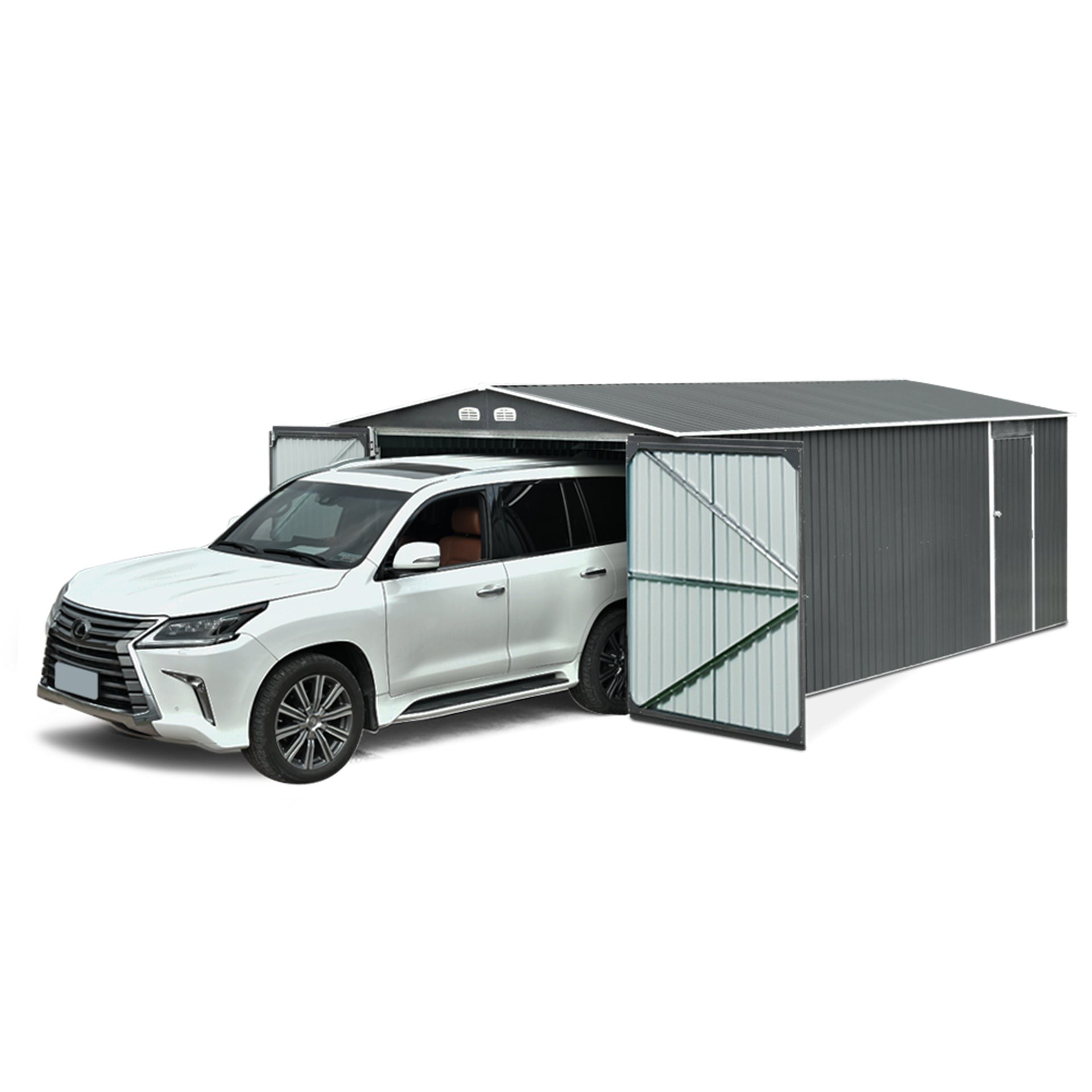TOUGHOUT Car Garage Workshop 6.02M x 3.86M x 2.37M