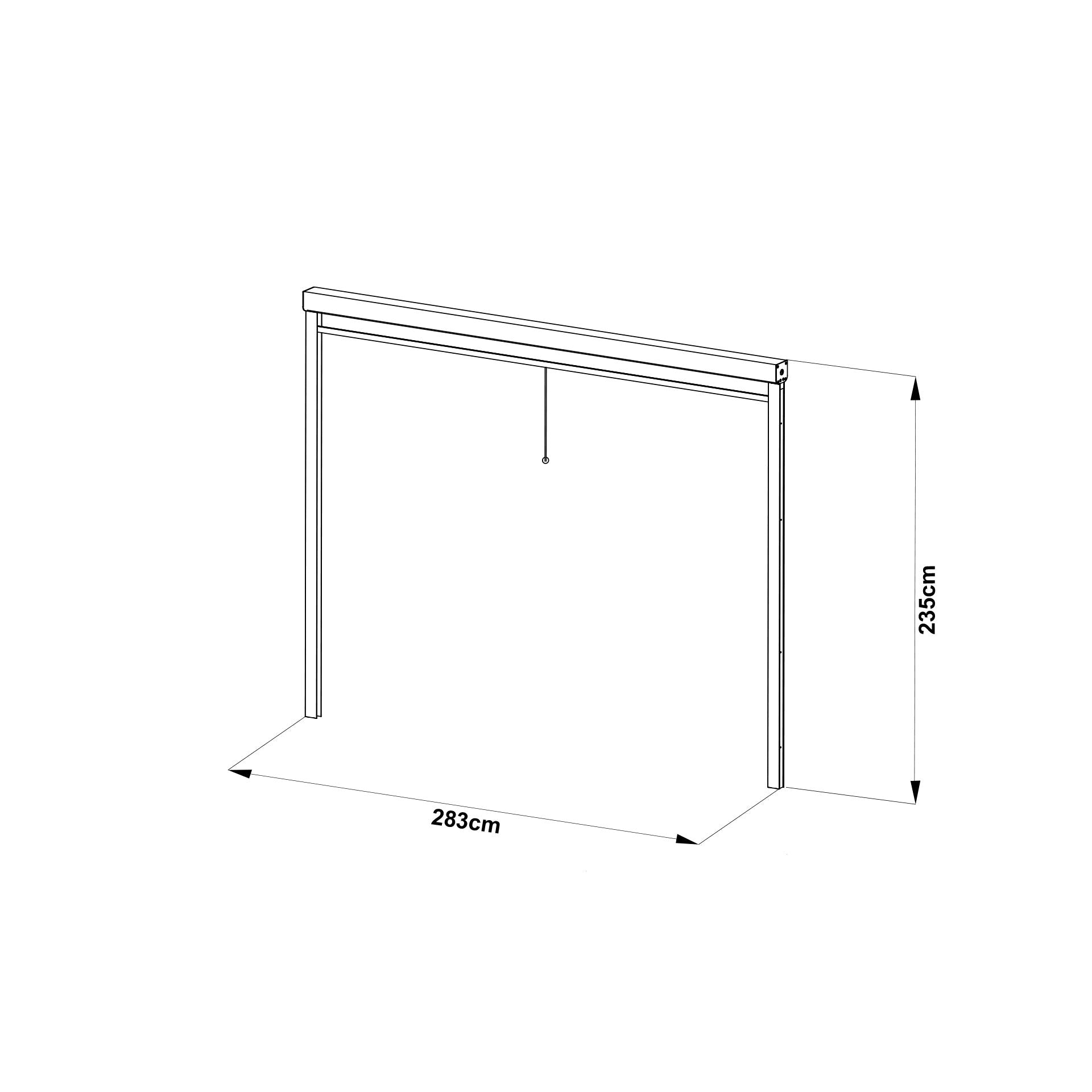 TOUGHOUT Louvre Roof Pergola Retractable Shade Blind - Charcoal Grey