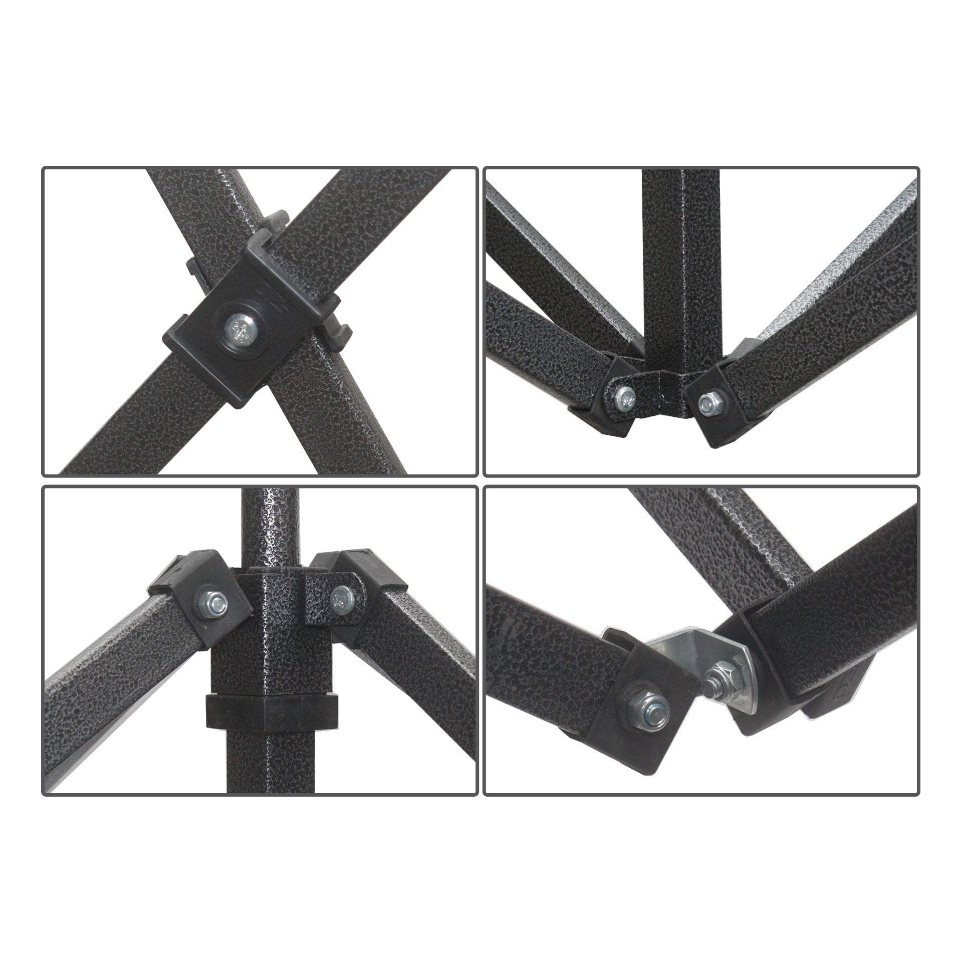 TOUGHOUT Breeze Gazebo 3x6M - Black