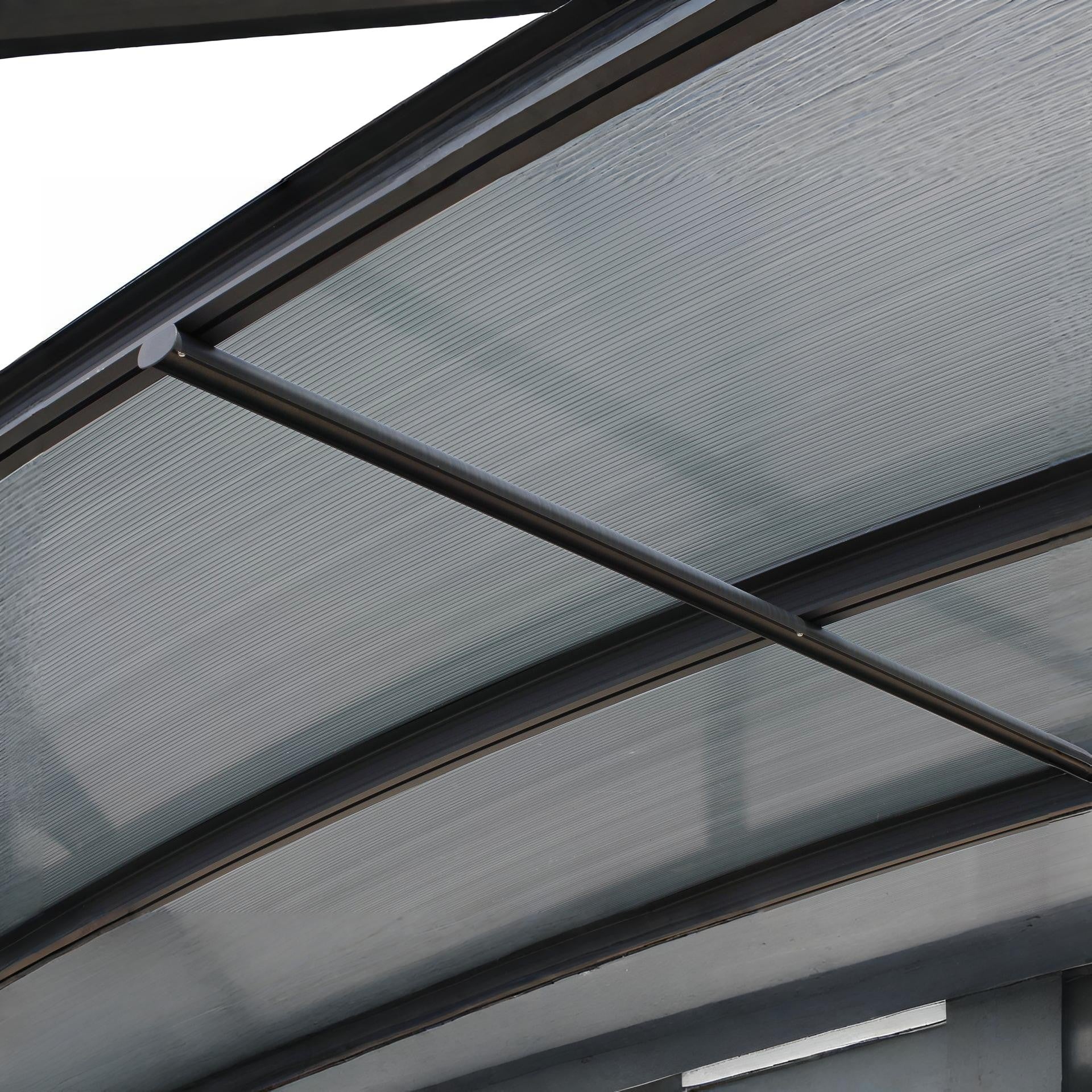 Patio Carport Canopy Curved Roof 5.05M x 3M