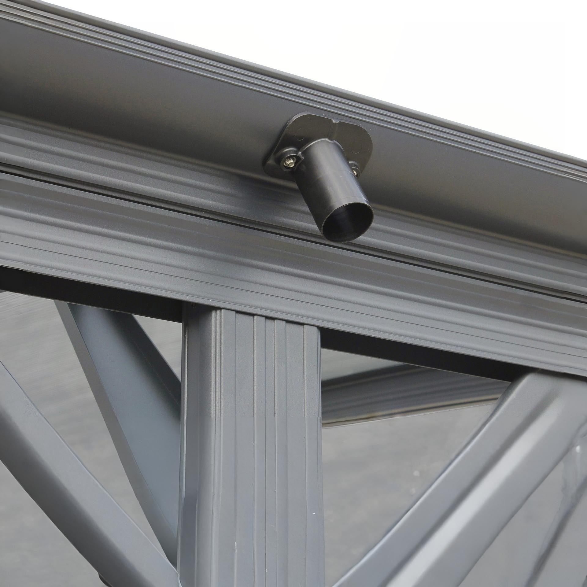 Patio Carport Canopy Curved Roof 5.05M x 3M