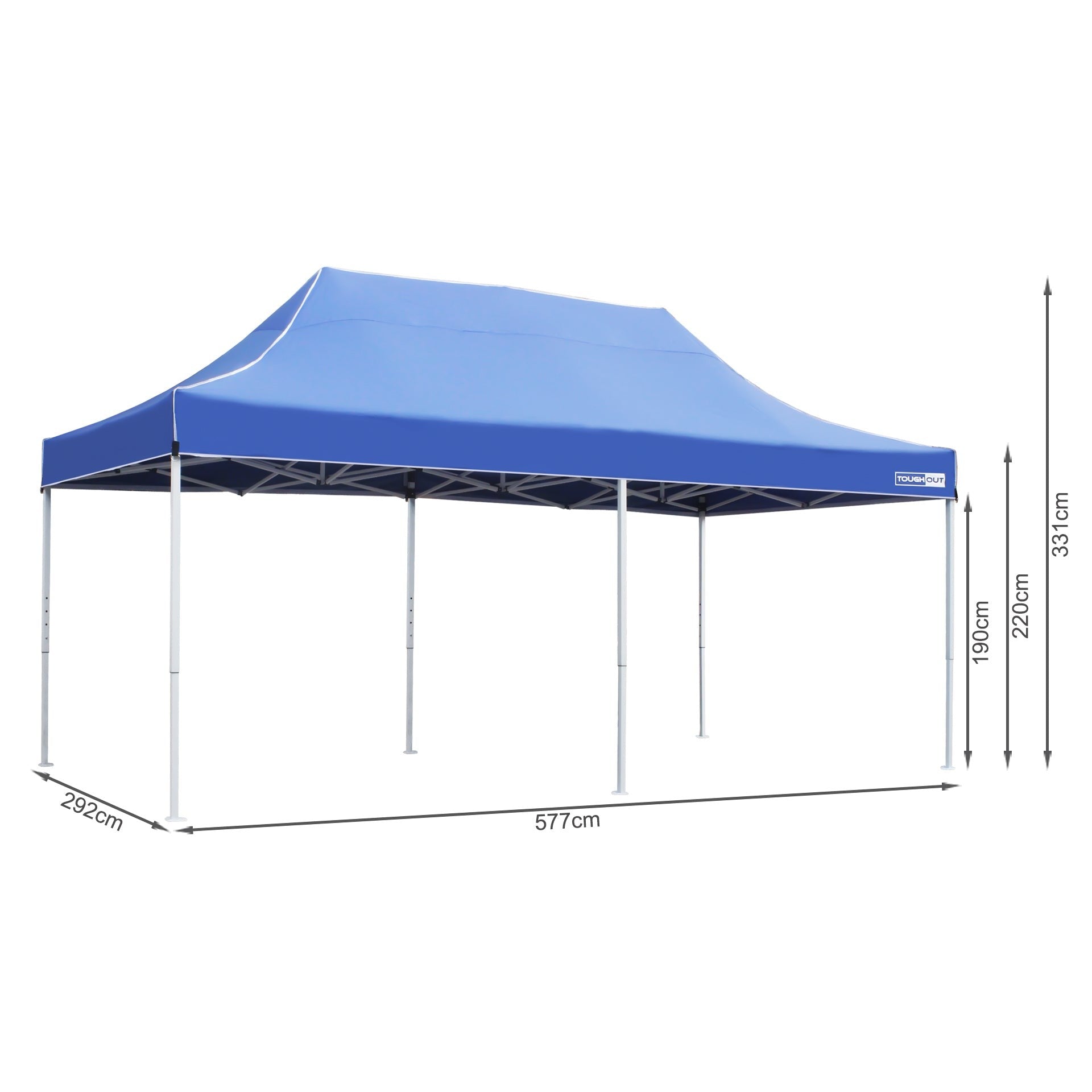 TOUGHOUT Thunderstorm Gazebo 3x6M - Blue