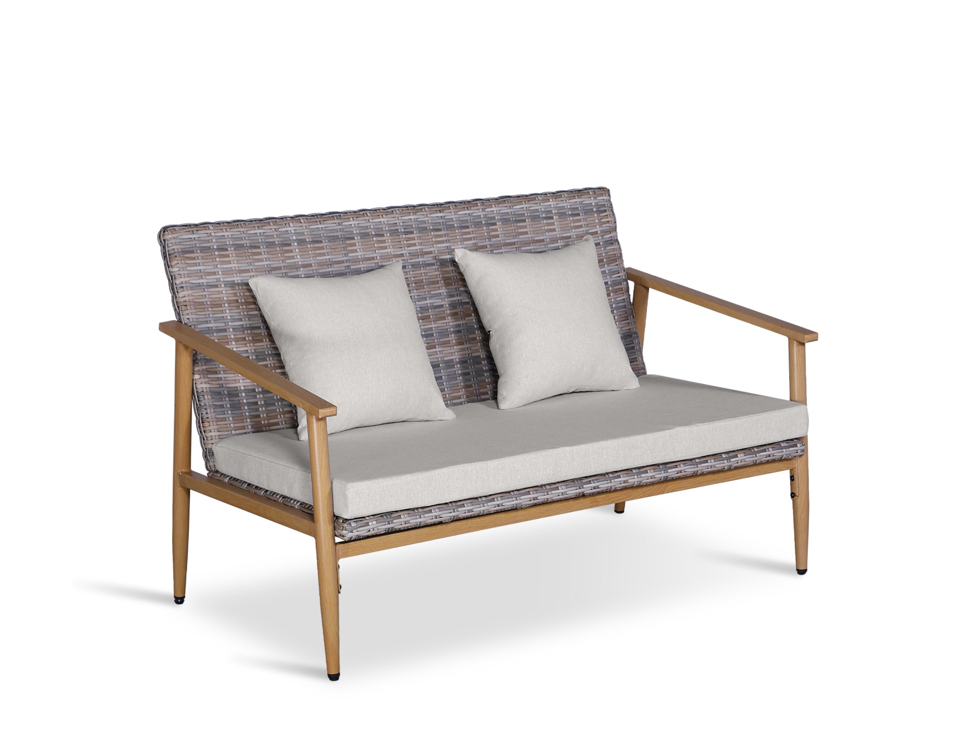 Thasos 4 Piece Outdoor Sofa Set - Light Grey