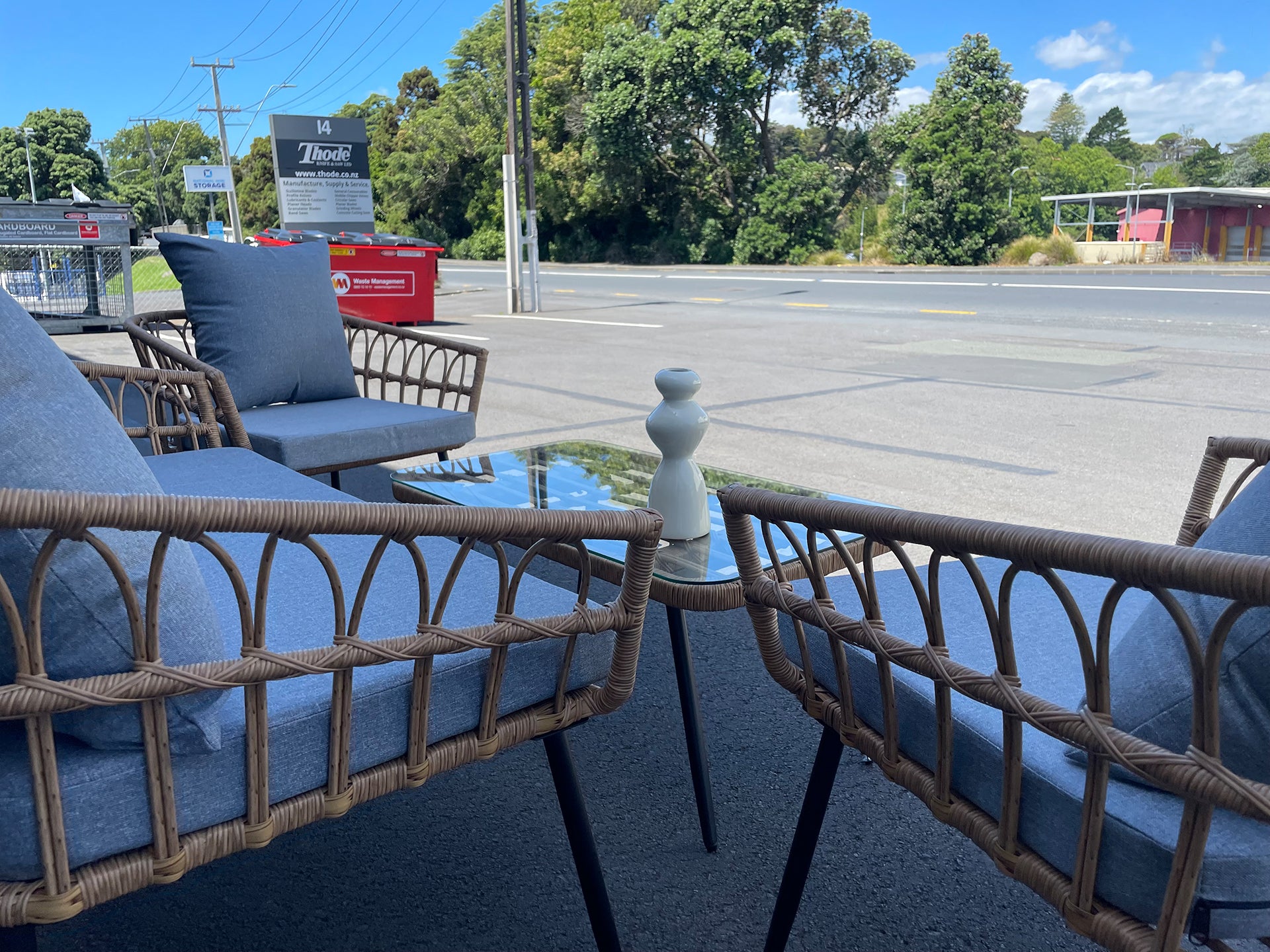 Goulburn 4 Piece Outdoor Sofa Set - Grey