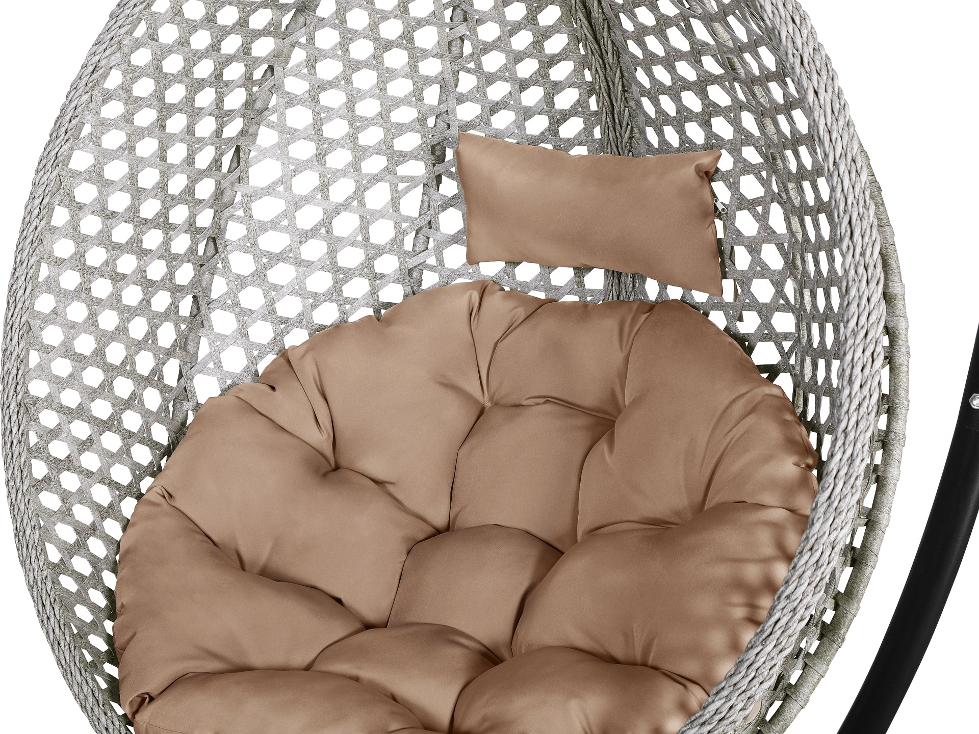 Salamis Outdoor Hanging Egg Chair - Natural + Brown