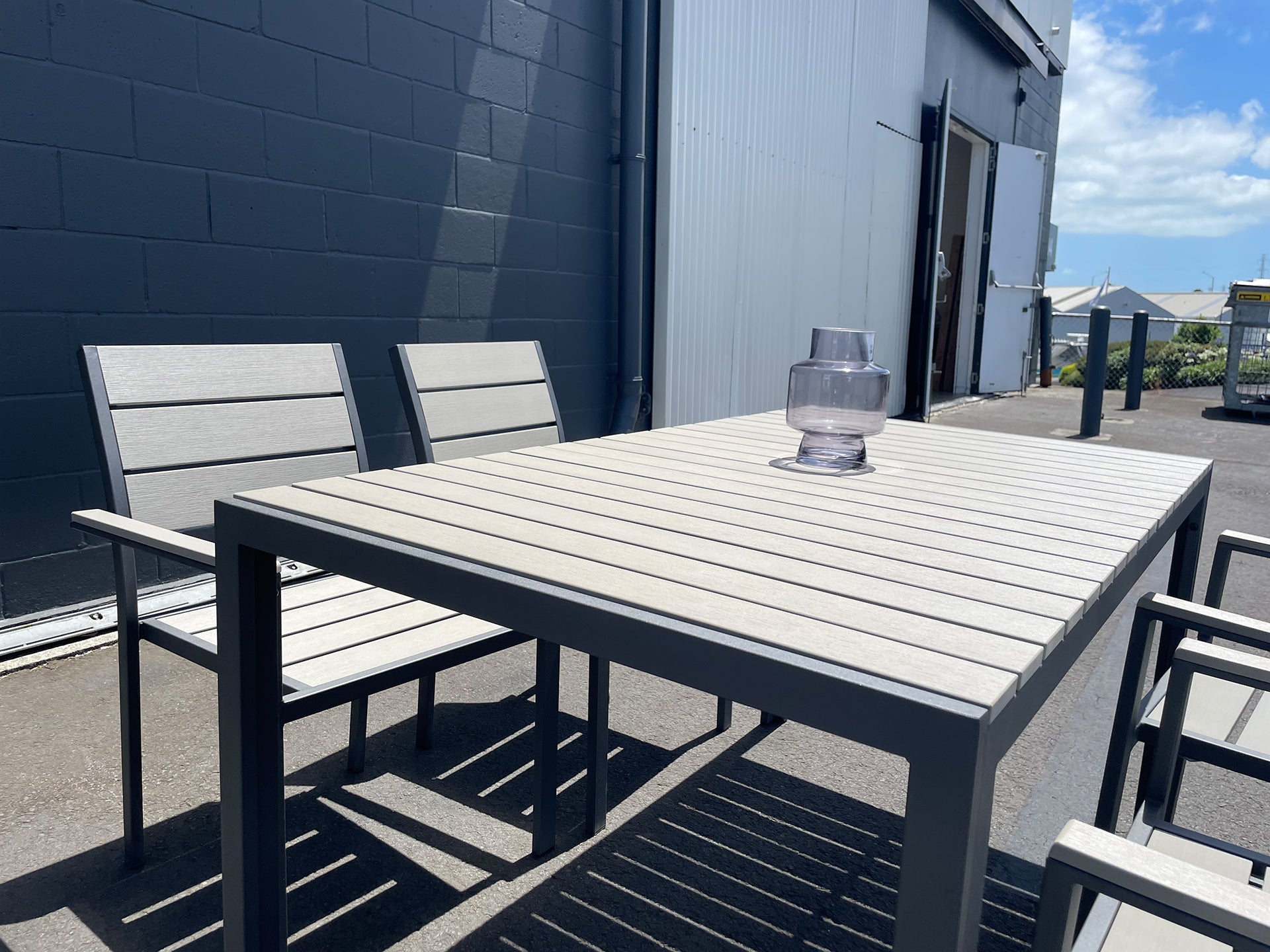 Malakula 5 Piece Outdoor Dining Set - Grey