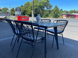 Whidbey 5 Piece Outdoor Dining Set - Grey